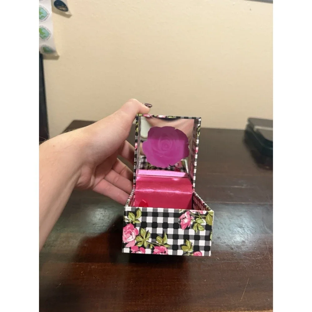 Empty Betsey Johnson Ring Watch Jewelry Box Floral & Pink